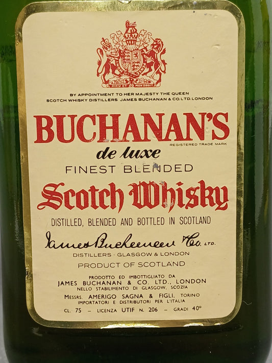 Whisky Buchanan's 12 Years Old De Luxe 1970s bott.75 cl 40%