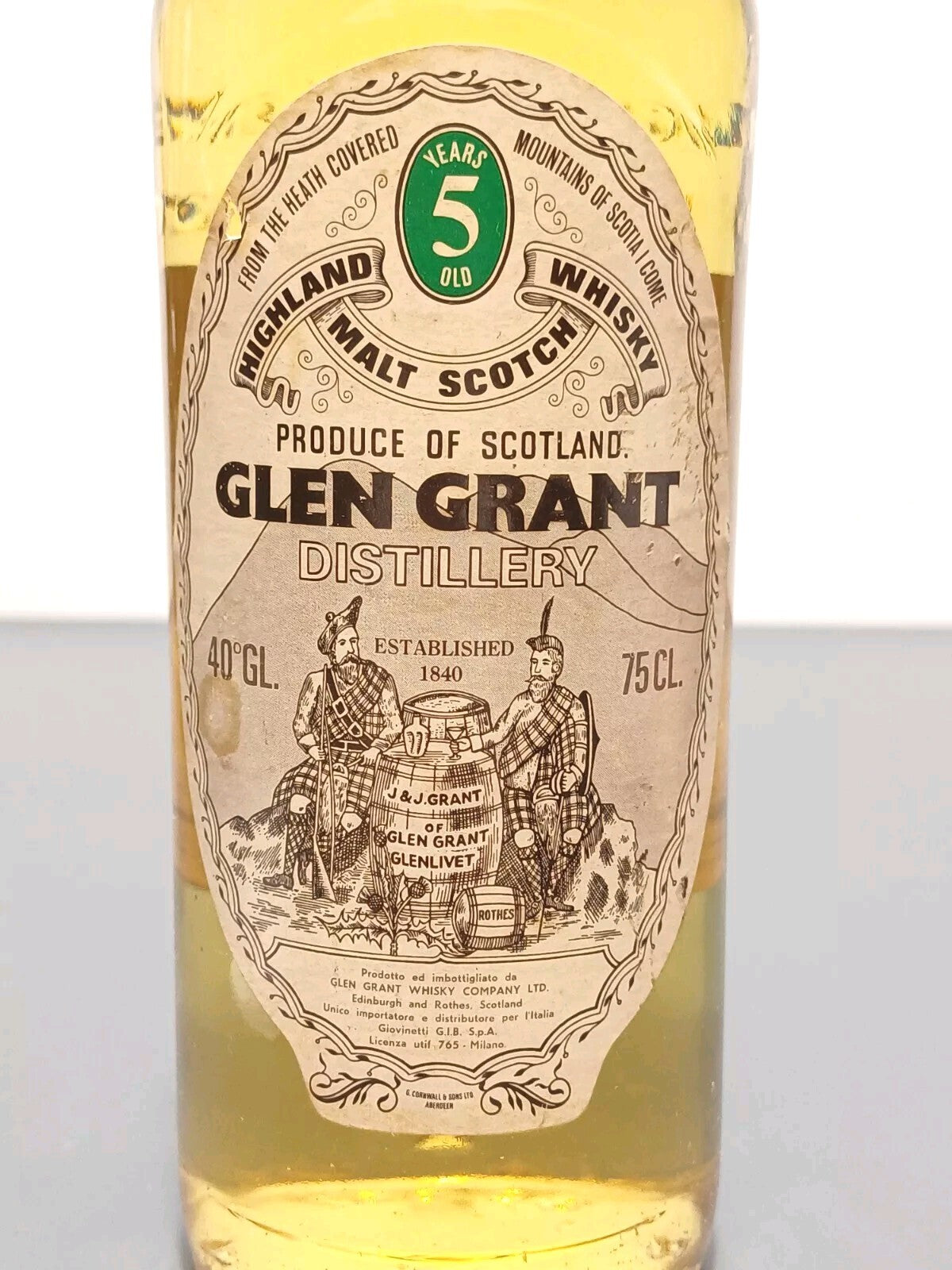 Glen Grant 1969 5 years Highland Malt Scotch Whisky bott.75 cl 40 %