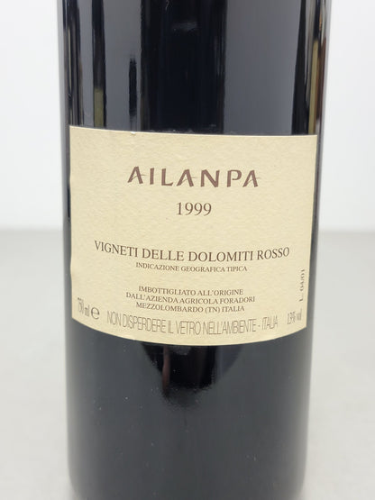 Ailanpa Foradori 1999 Mezzolombardo Vigneti Delle Dolomiti Rosso bott. 75 cl 13%