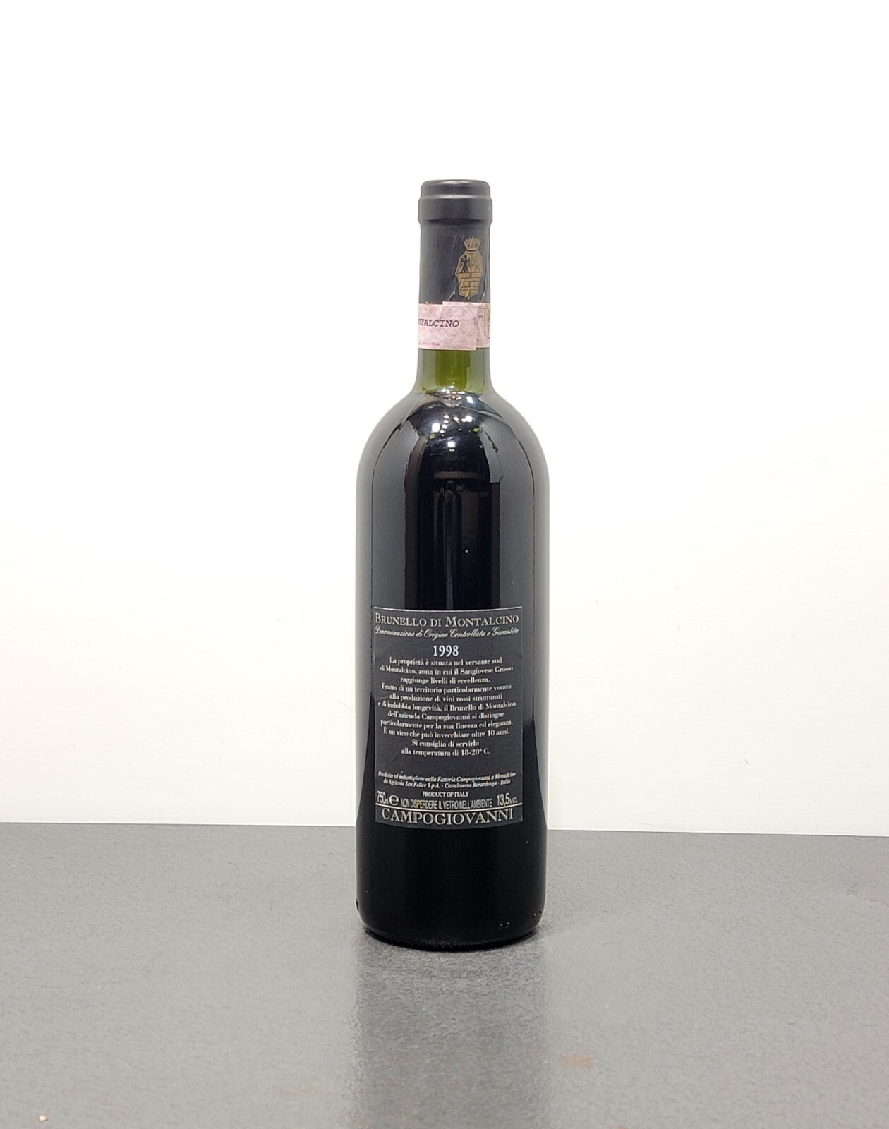Brunello di Montalcino Campogiovanni 1998 bott.75 cl 13.5%