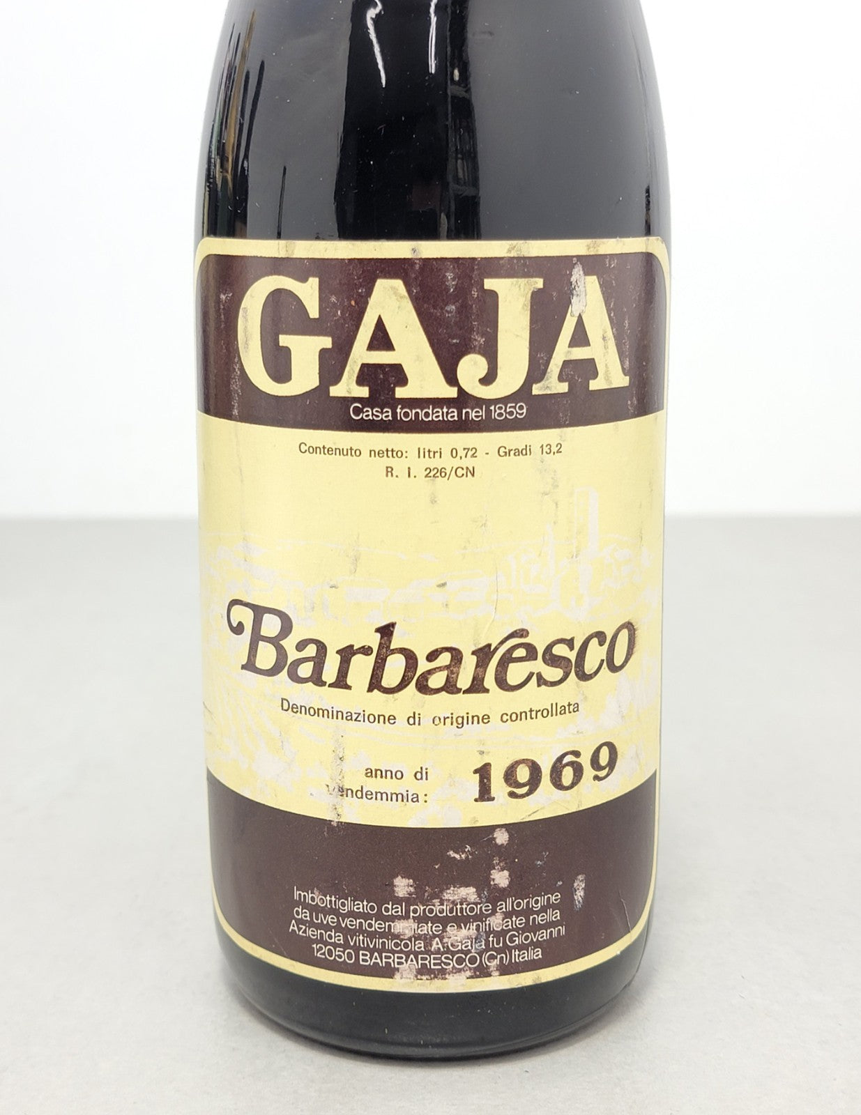 Gaja Barbaresco 1969 Vino Rosso bott.72 cl 13.2%