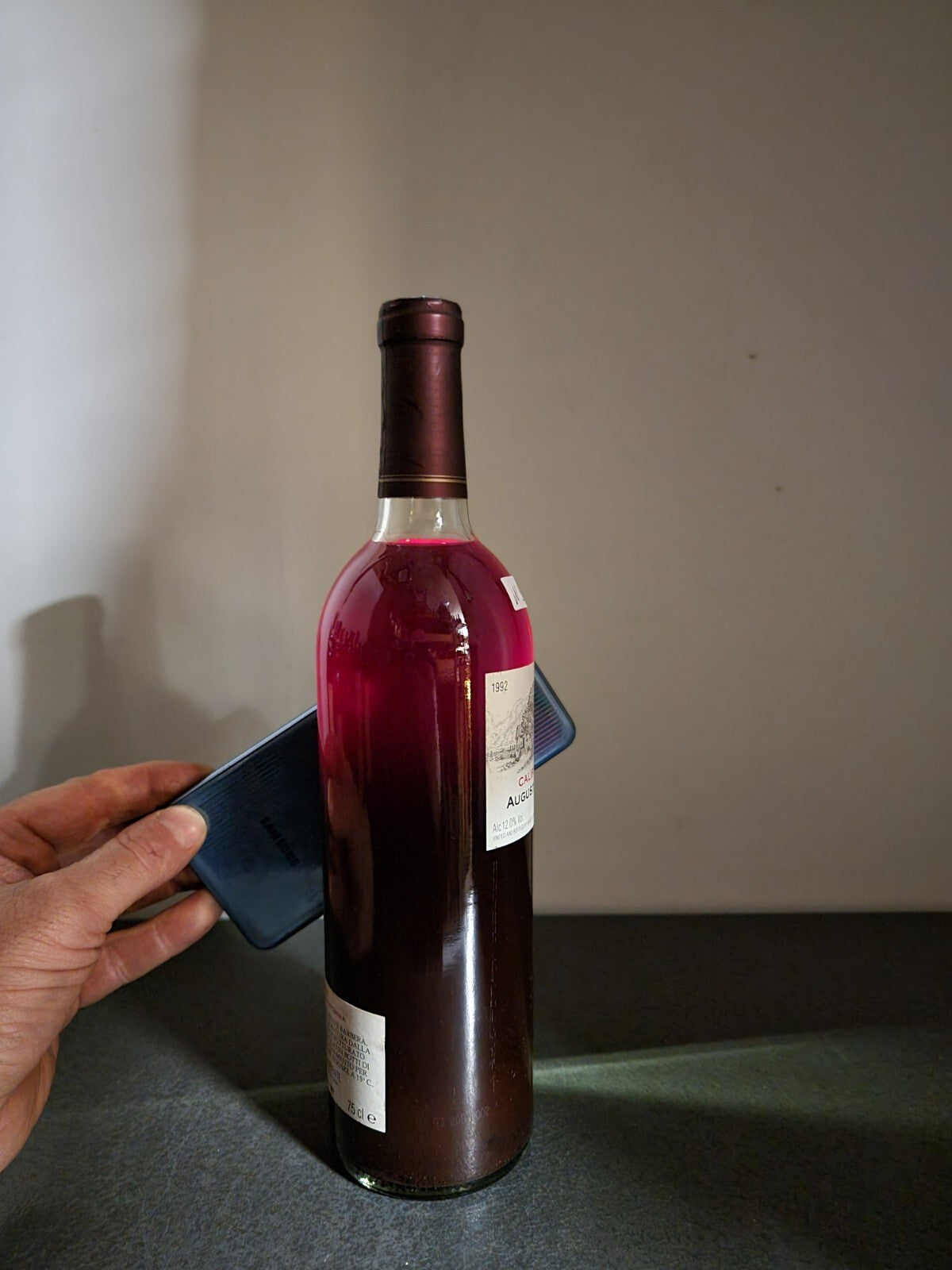 California Red Wine August Sebastiani 1992 bott. 75 cl. 12%