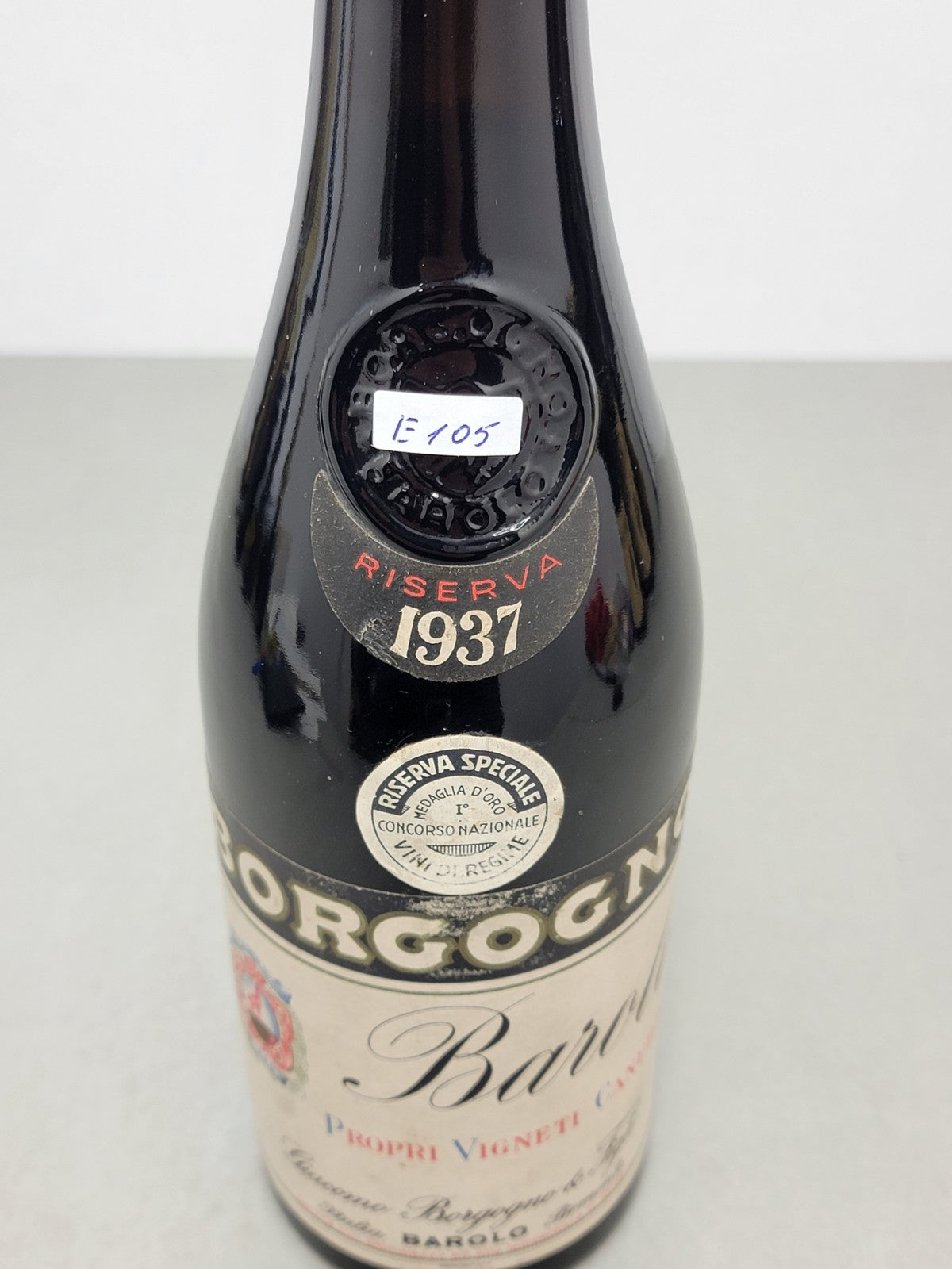 Barolo Borgogno 1937 Riserva Speciale Propri Vigneti Canubbi bott.72 cl 13.5%
