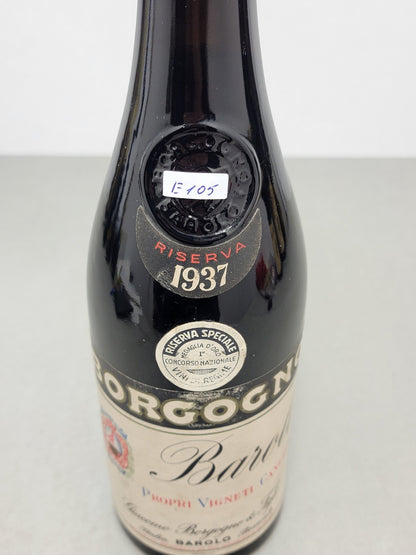 Barolo Borgogno 1937 Riserva Speciale Propri Vigneti Canubbi bott.72 cl 13.5%