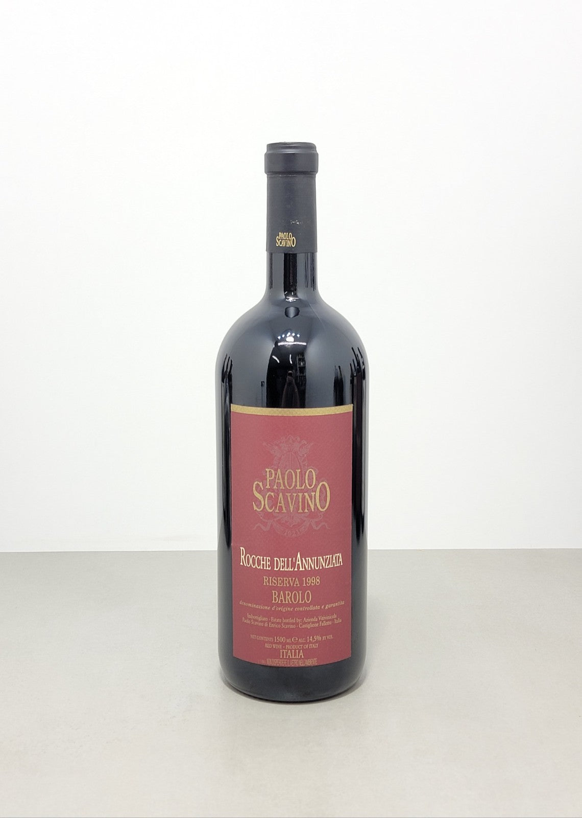 Barolo Paolo Scanavino Riserva 1998 Magnum Rocche Dell'Annunziata 1,5 lt 14,5%