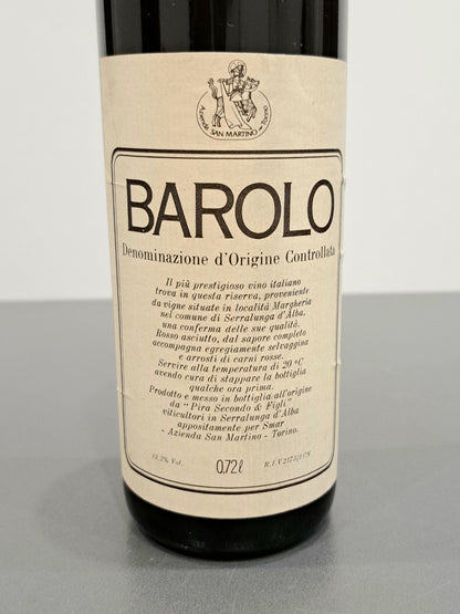 Barolo 1974 Pira Secondo Riserva Speciale bott. 72 cl
