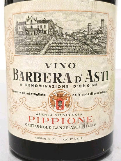 Barbera D'asti 1964 Pippione Castiglione Lanze Asti bott. 72 cl
