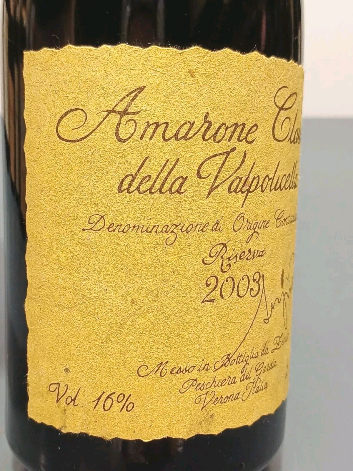 Amarone 2003 Sergio Zenato Riserva  Valpolicella Classico bott. 75 cl