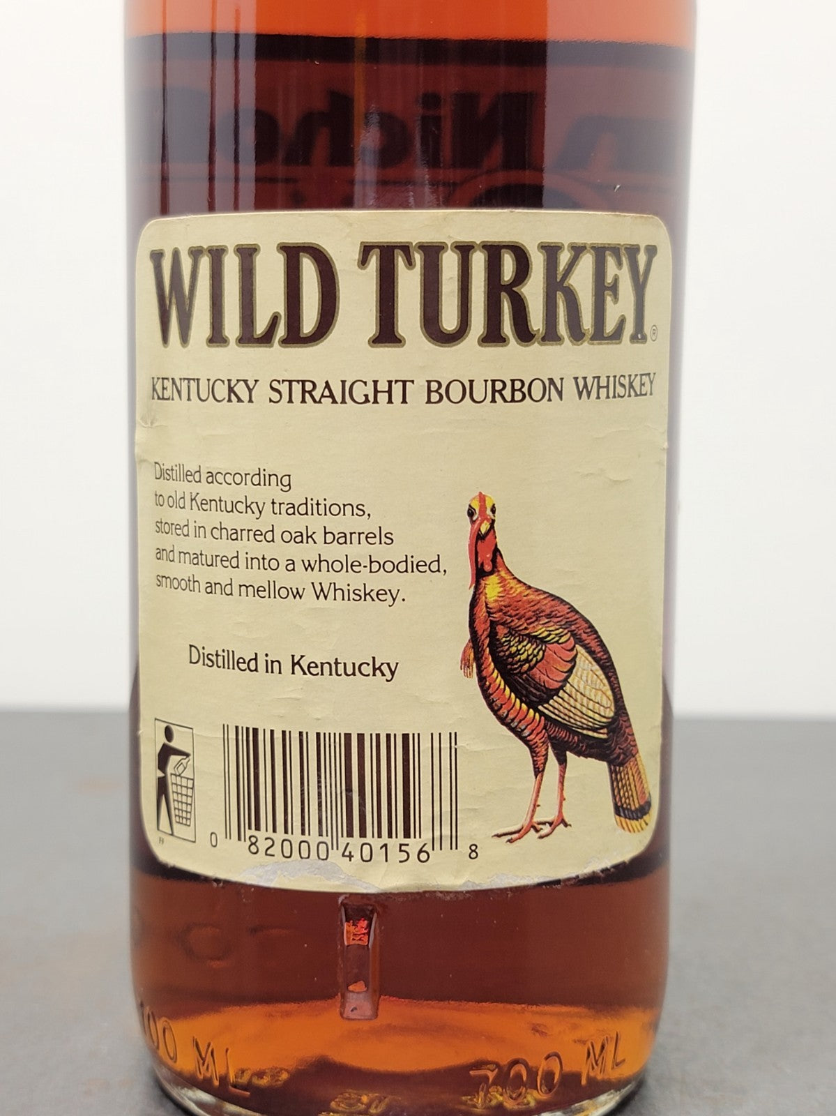 Wild Turkey 101 Proof 1990s Kentucky Straight BourbonWhisky Nichols 70 cl 50.5%