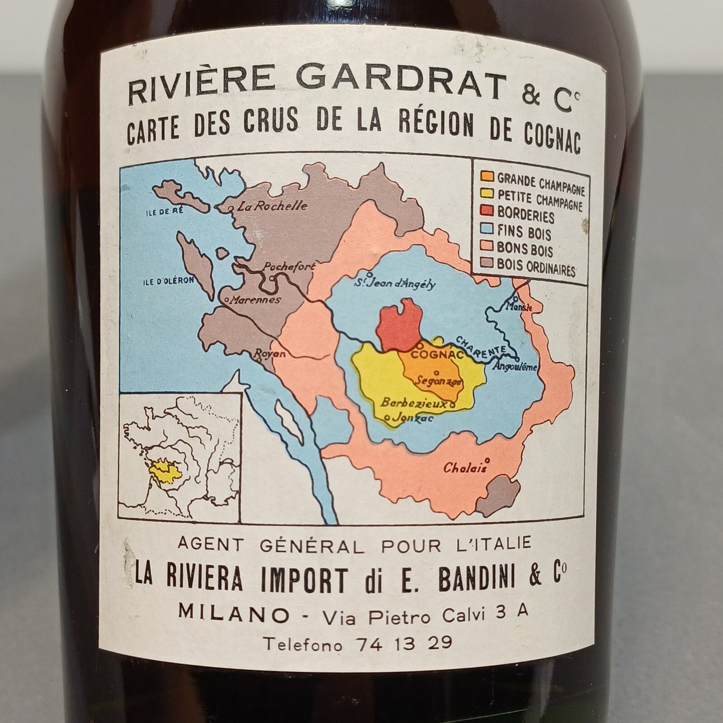 Cognac Napoleon Riviere Gardrat 1960s V.S.O.P bott.73 cl 40%