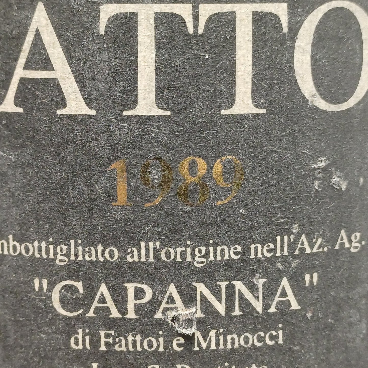 Fattoi 1989 Brunello Di Montalcino Capanna bott.75 cl 13.5%