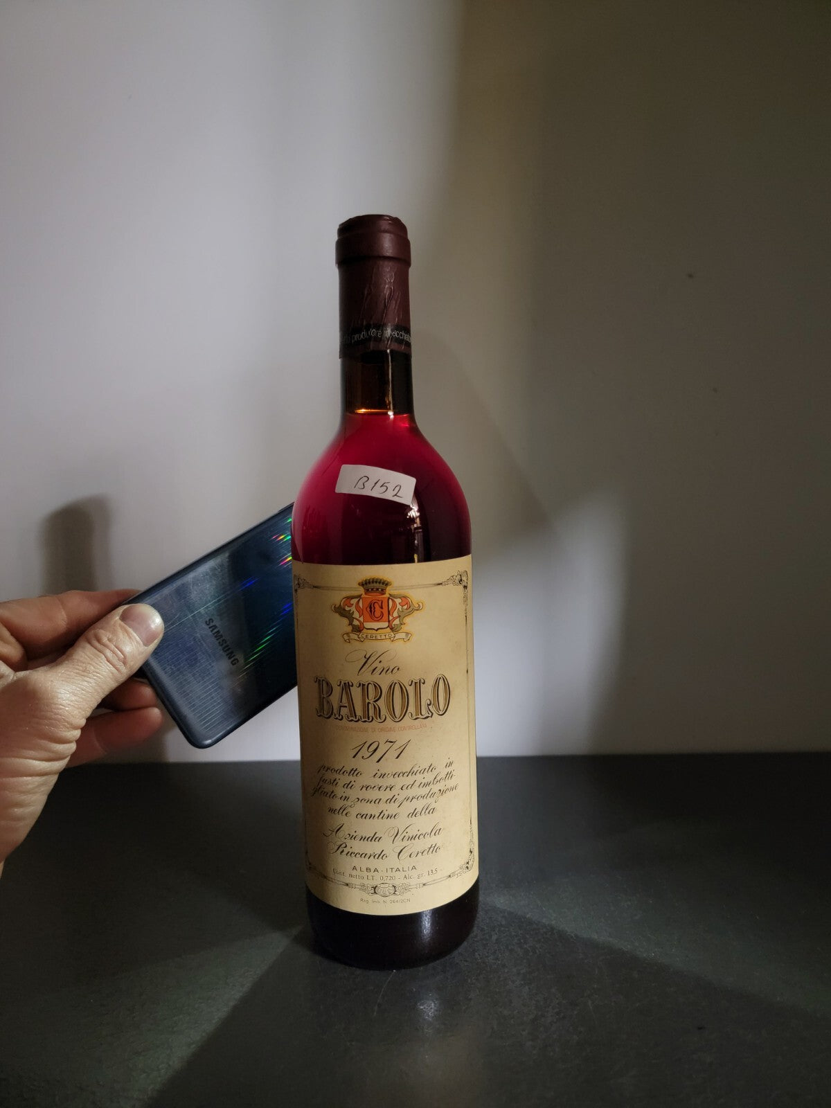 Barolo Riccardo Ceretto 1971 bott.72cl 13.5%
