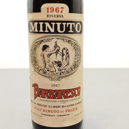 Barbaresco Fratelli Minuto  1968 Riserva bott. 72 cl 13%
