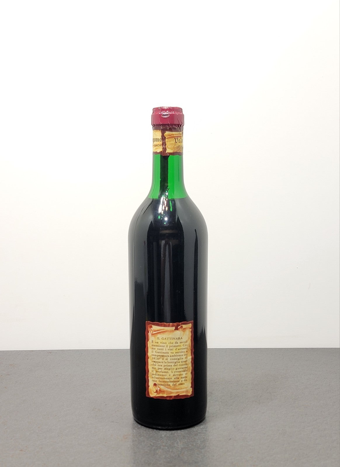 Gattinara Valsesia Borgomanero 1955 Spanna bott.72 cl 13%