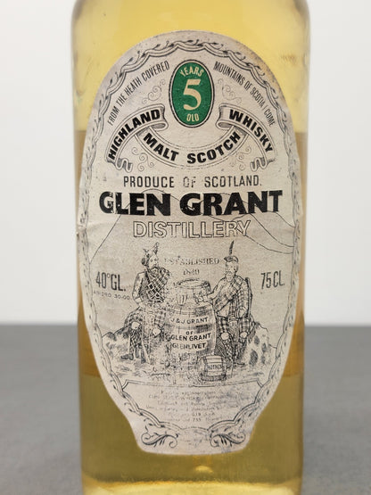 Whisky Glen Grant 5 years 1972 Highland Malt Scotch Whisky bott.75 cl 40%