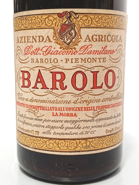 Barolo Giacomo Damilano 1970 bott.72 cl 13%