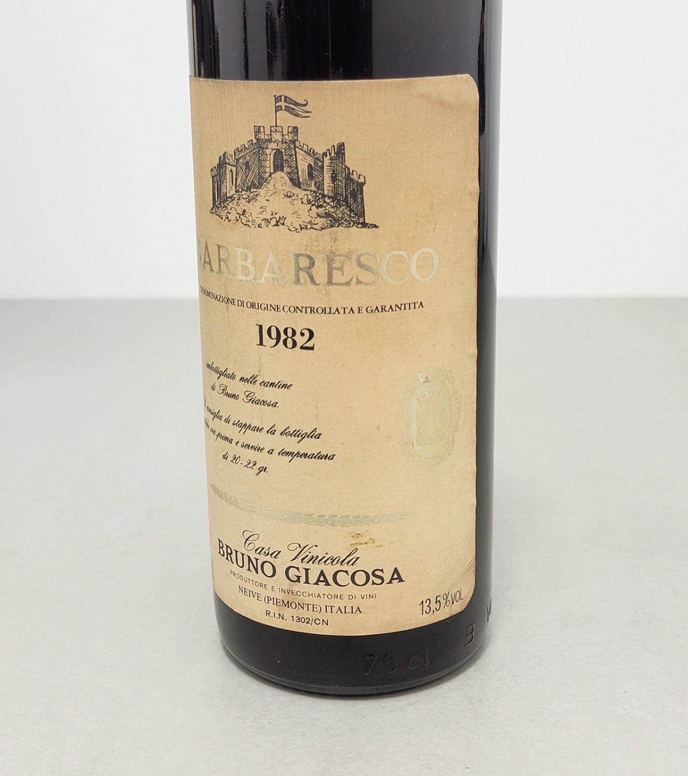 Barbaresco Bruno Giacosa 1982 Neive bott..75 cl 13,5%