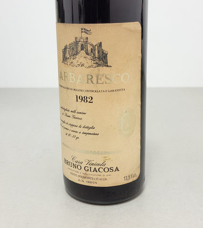 Barbaresco Bruno Giacosa 1982 Neive bott..75 cl 13,5%