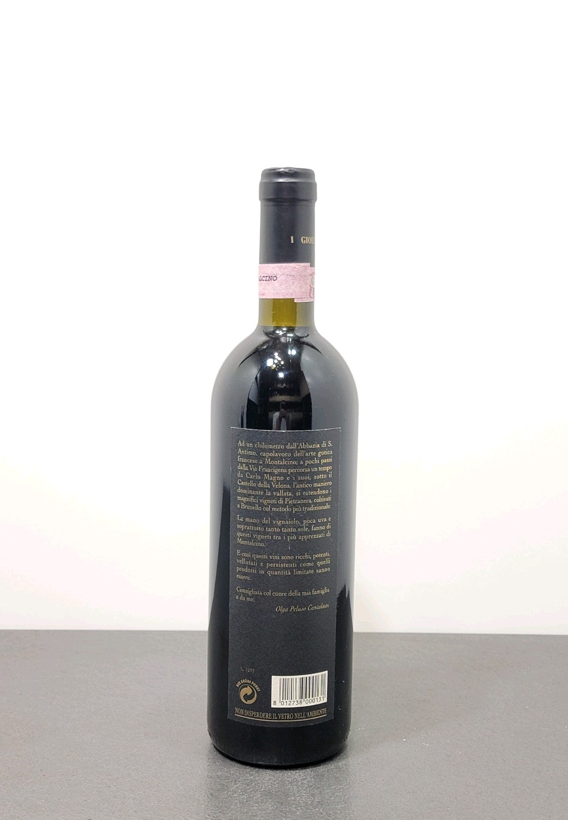 Brunello Di Montalcino Pietranera 1998 Centolani botti.75 cl 14%