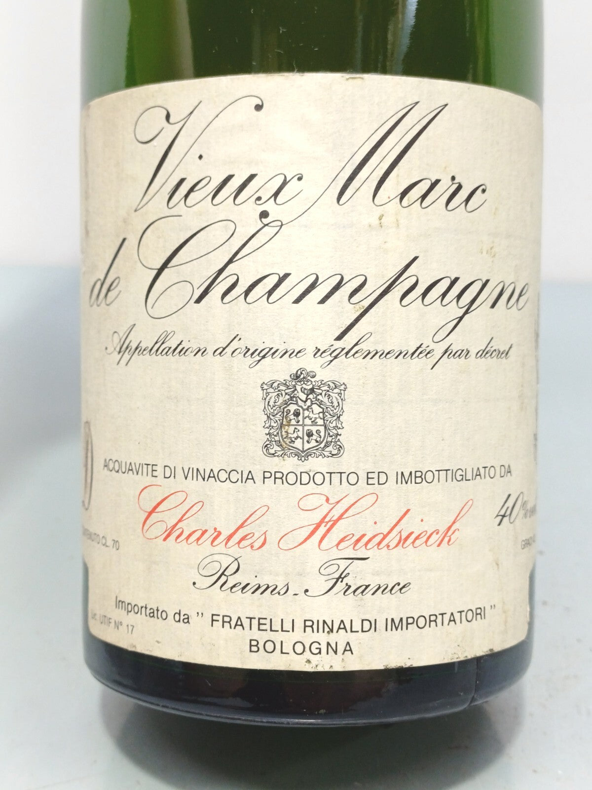 Grappa 1990 Charles Heidsiedck Vieux Marc De Champagne bott. 70 cl