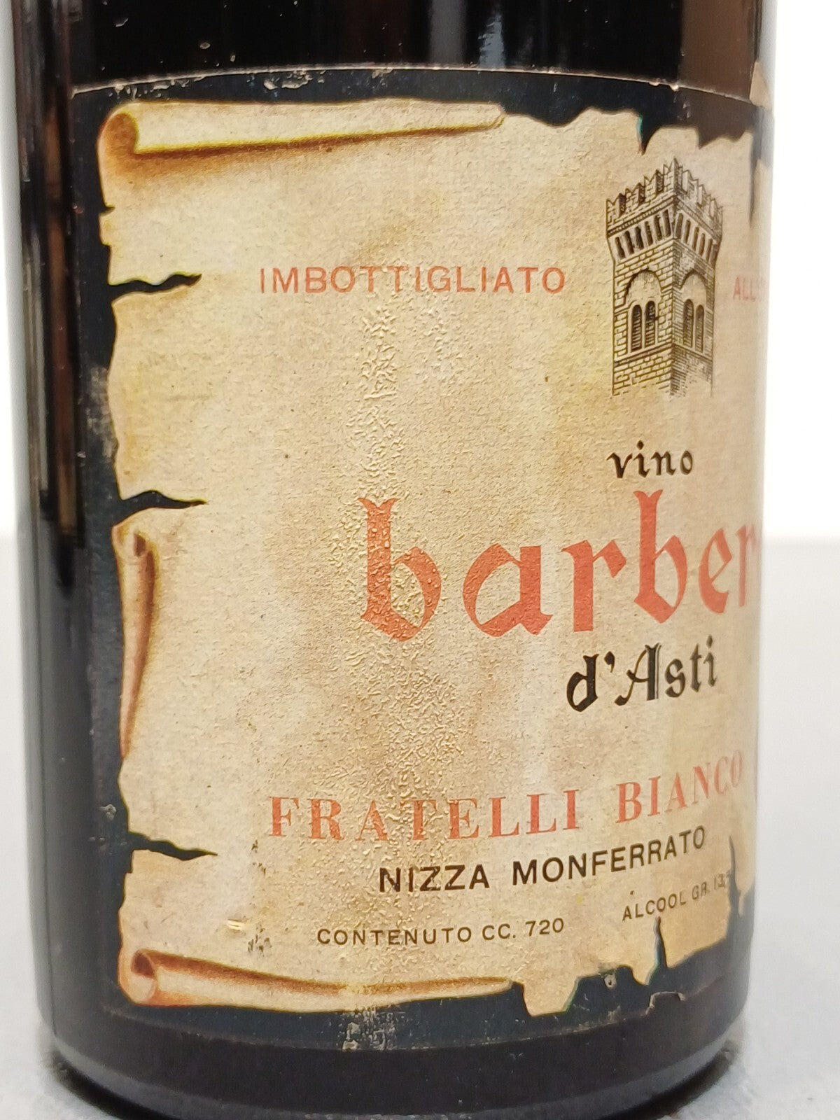 Barbera d'Asti 1964 Fratelli Bianco Nizza Monferrato bott.72 cl
