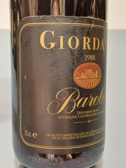 Barolo Giordano 1988 bott. 75 cl 13.5%