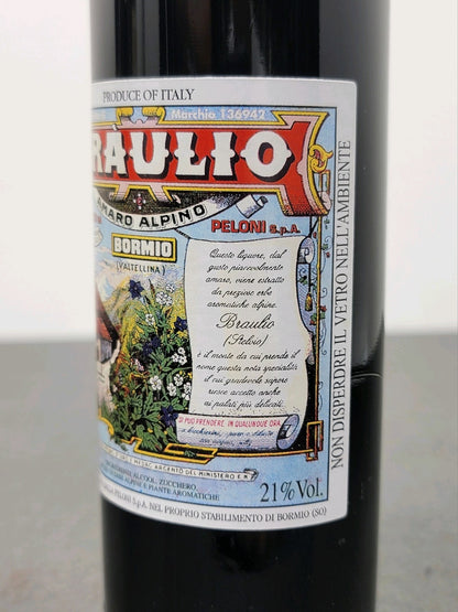 Amaro Alpino Braulio 1970s Box 2 Bottiglie Peloni bott. 20 cl 21%