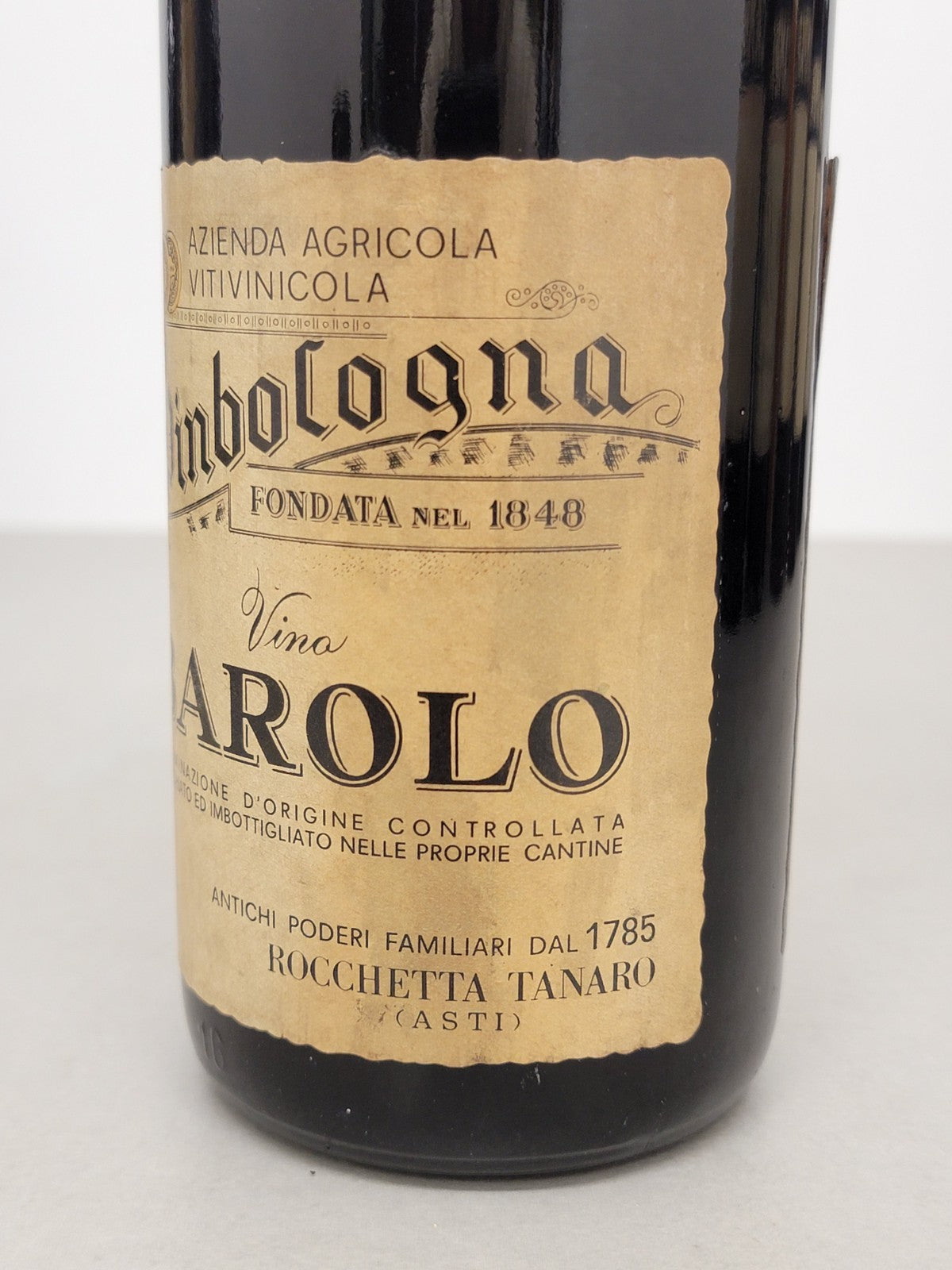 Barolo Pinbologna 1967 Rocchetta Tanaro bott.72 cl 13,8%