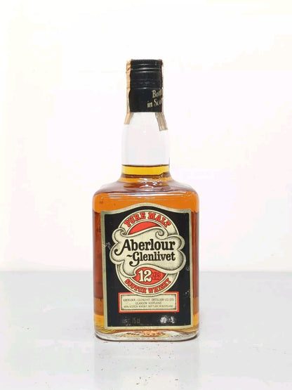 Aberlour Glenlivet 12 Years Old  Pure Malt Scotch Whisky anni 80 bott. 75 cl