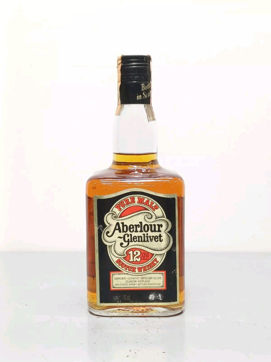 Aberlour Glenlivet 12 Years Old  Pure Malt Scotch Whisky anni 80 bott. 75 cl