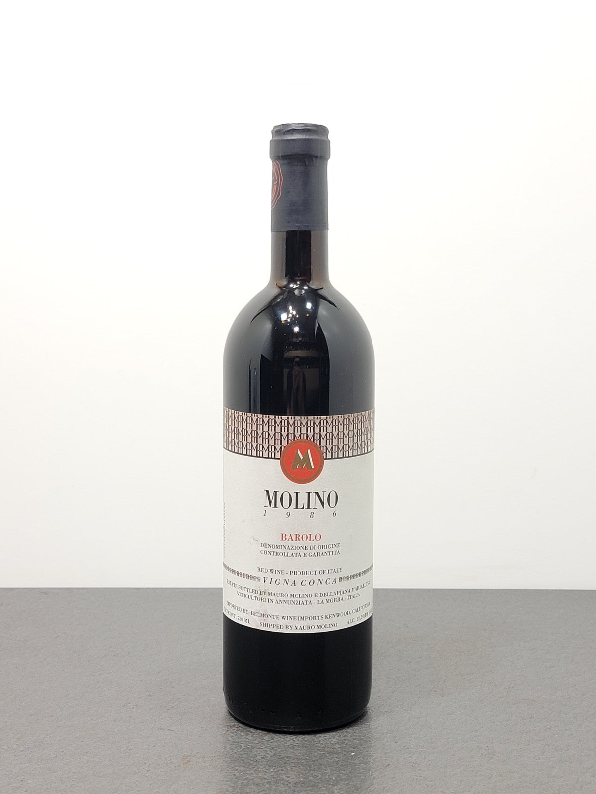 Barolo Mauro Molino 1986 Vigna Conca bott.75 cl 13.5%