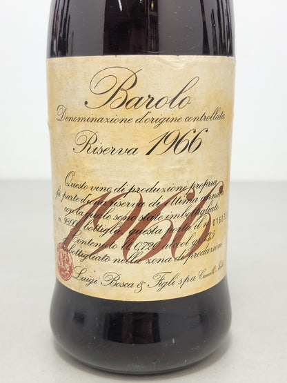 Barolo Bosca Riserva 1966 bott.72 Luigi Bosca cl 13.5%