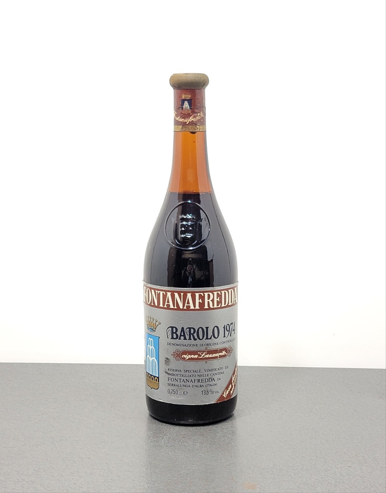 Barolo Fontanafredda Riserva Speciale 1974 Vigna Lazzarito bott.75 cl 13.5%