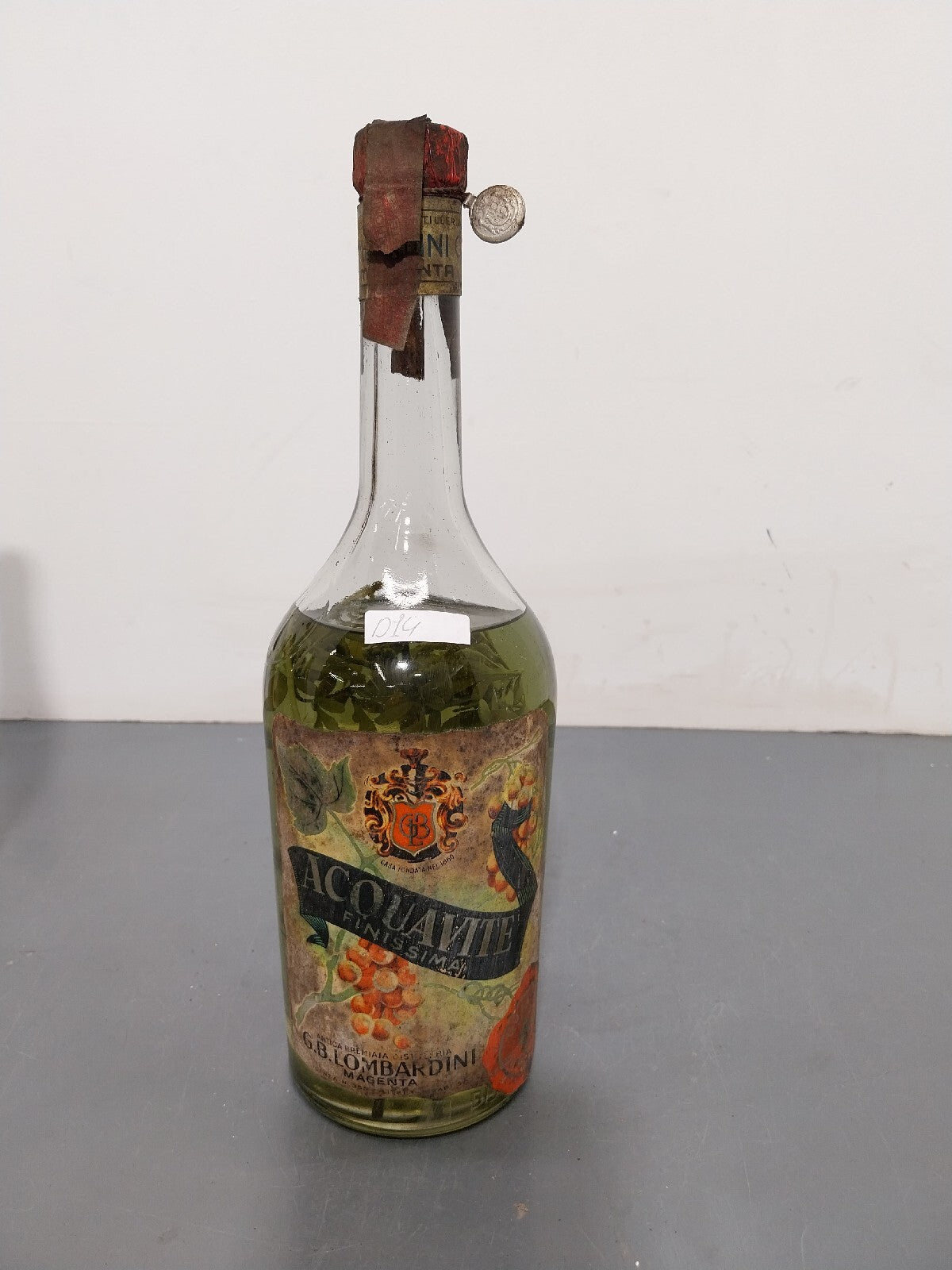 Grappa 1944/47 G. B Lombardini Acquavite Sigillo Reale bott 1 litro