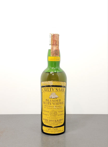 Whisky Cutty Sark 1960s Berry Bros Rudd Blended Scotch Whisky bott. 75 cl 43%