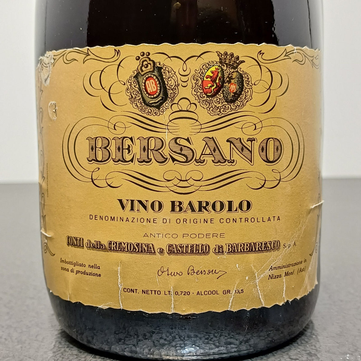 Barolo Bersano 1964 bott. 72 cl 13.5%