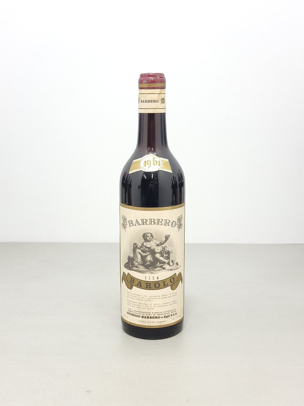 Barolo Giorgio Barbero 1961 Canale D'alba bott. 72 cl 14%