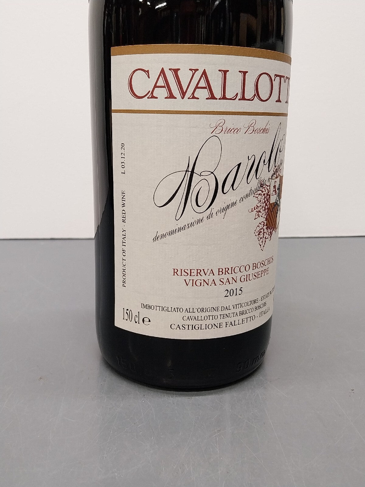 Barolo Cavallotto 2015 Magnum Riserva Bricco boschis Vigna San Giuseppe 1,5 Lt
