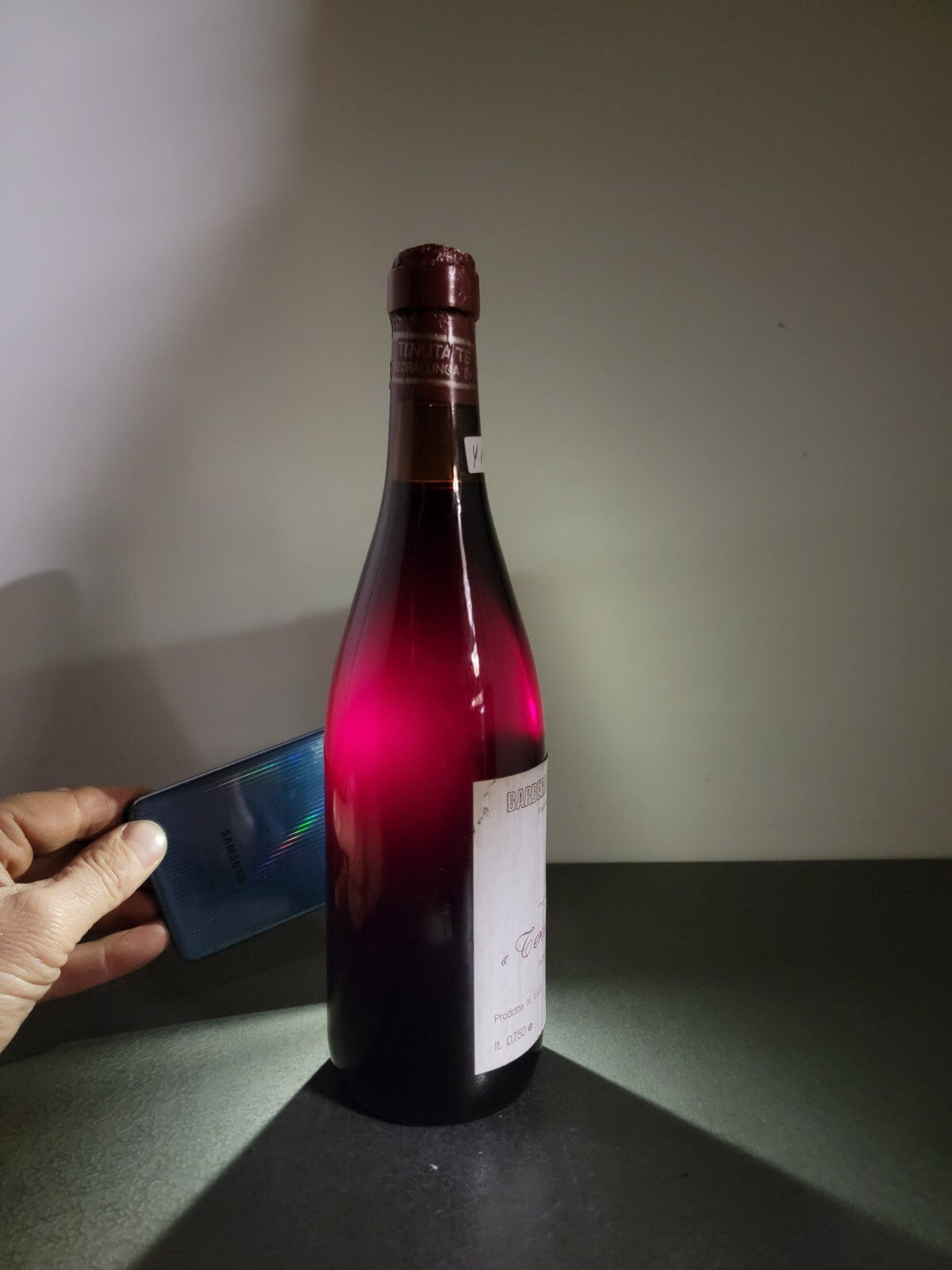 Barbera Tenuta Tenaglia 1985 Monferrato Serralunga D'alba bott. 75 cl 12%