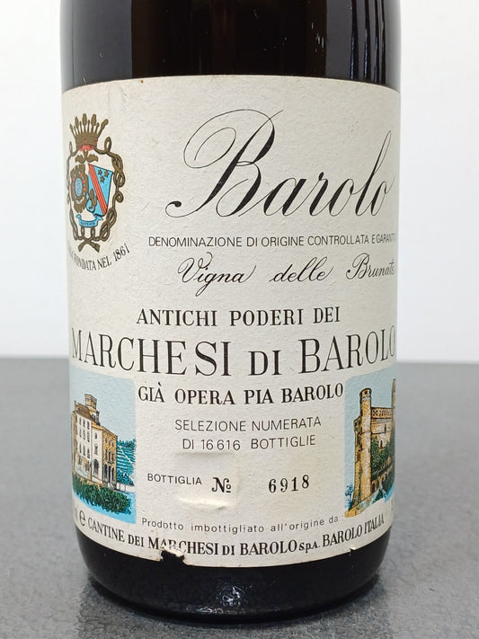 Barolo Marchesi Riserva 1980 Vigna Delle Brunate bott.0,75 cl 14%
