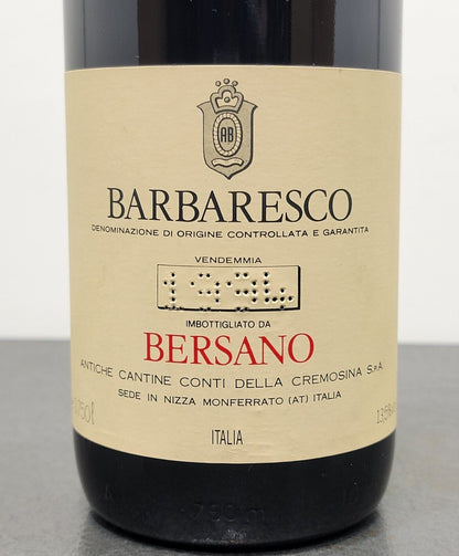 Barbaresco Bersano 1994 Nizza Monferrato bott. 75 cl 13.5 %