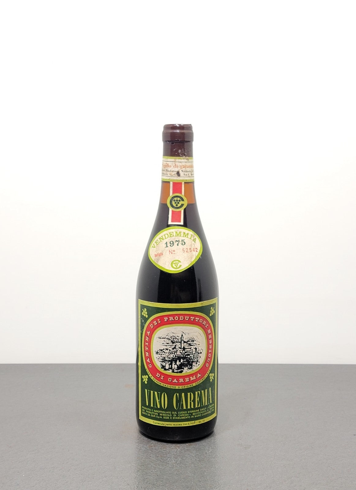 Vino Rosso Carema 1975 Cantina Dei Produttori Nebbiolo Di Carema bott.72 cl 12%