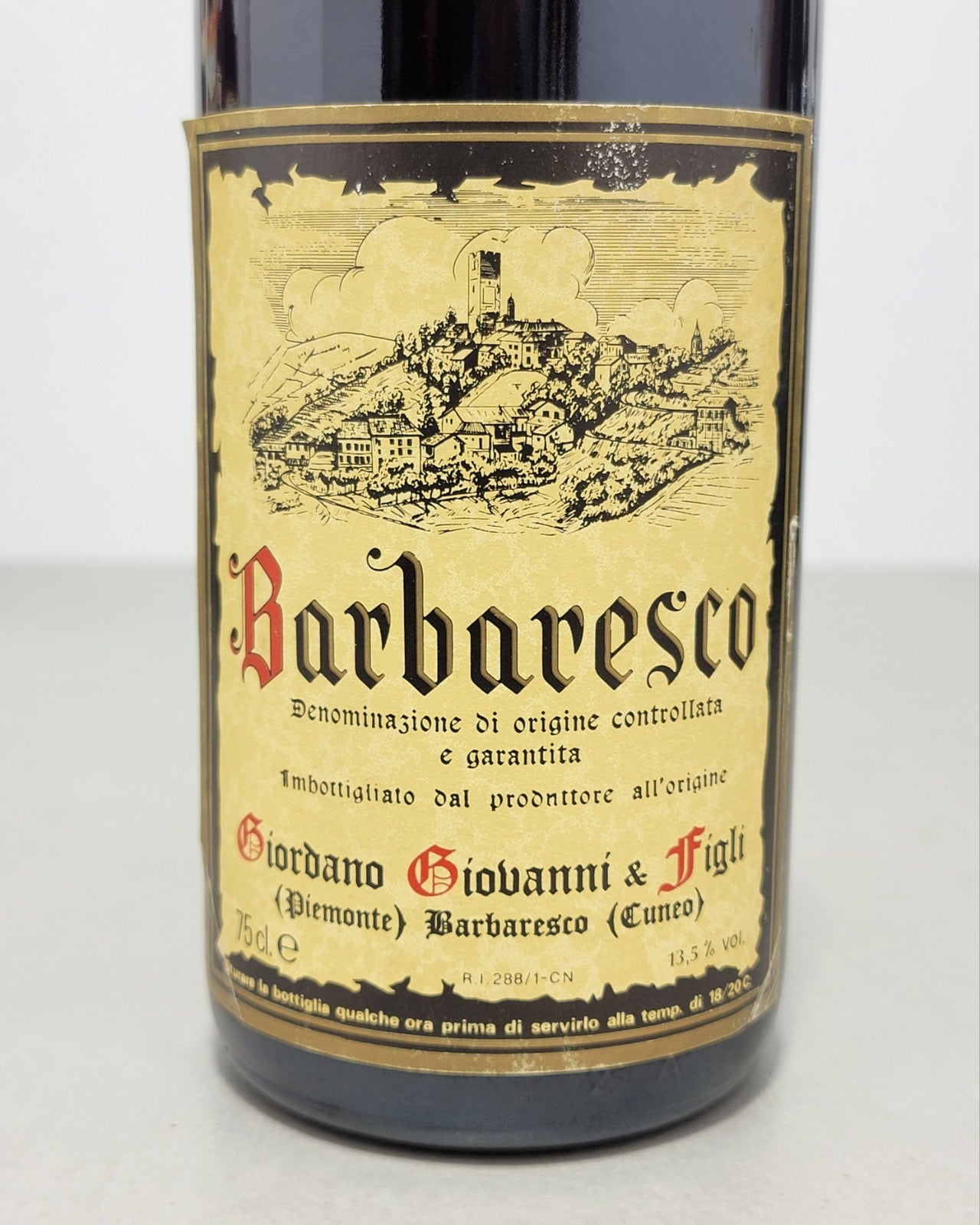 Barolo Giovanni Giordano 1980 Cuneo bott. 75 cl 13,5%