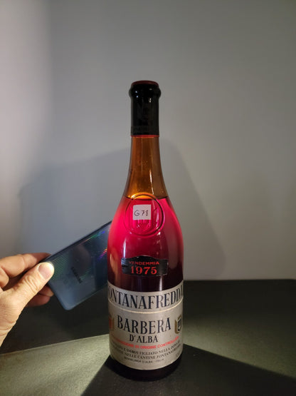 Barbera Fontanafredda 1975 Serralunga D'alba bott.75 cl 12%