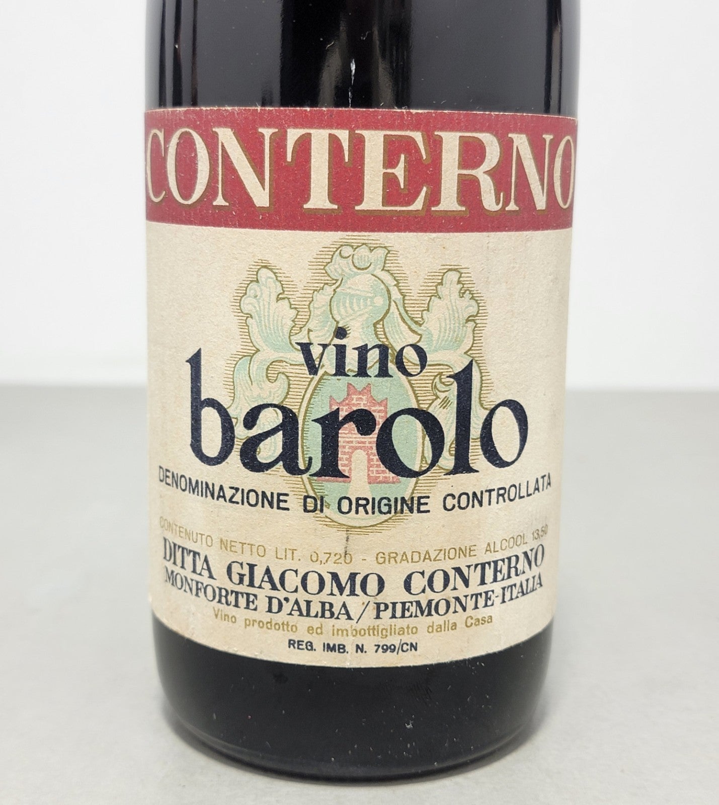 Barolo Giacomo Conterno 1969 MonforteD'alba bott. 72 cl 13,5%