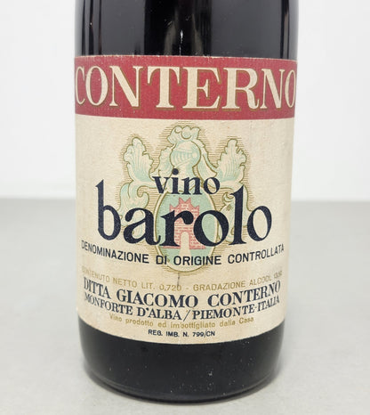 Barolo Giacomo Conterno 1969 MonforteD'alba bott. 72 cl 13,5%