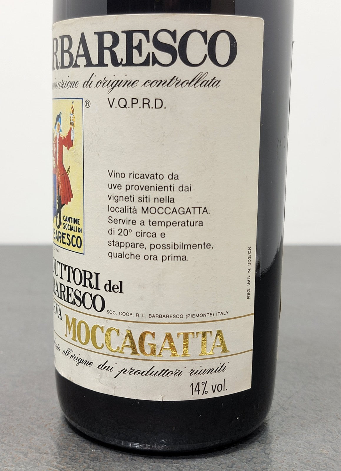 Barbaresco Moccagatta Riserva 1978 Produttori Del Barbaresco bott. 75 cl 14%