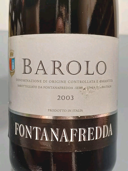 Barolo Fontanafredda 2003 Serralunga D'alba bott.75 cl 13 5%