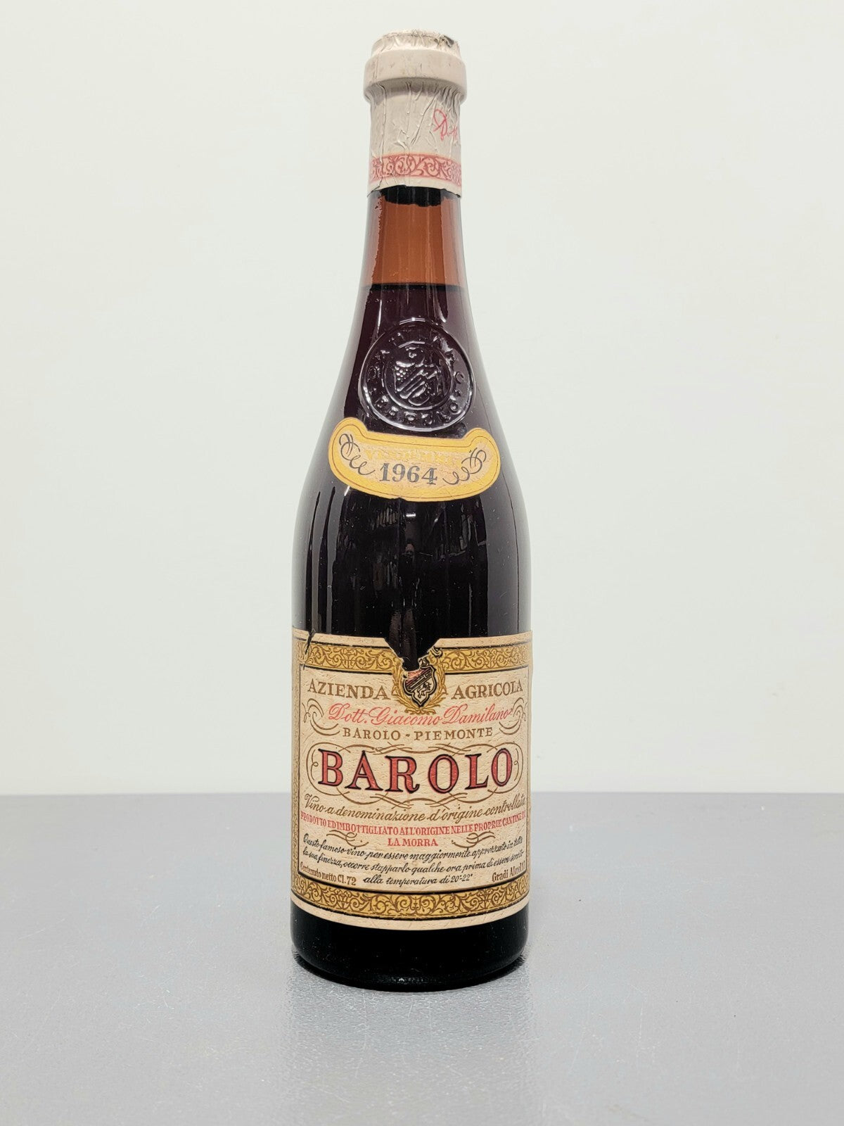 Barolo Giacomo Damilano 1964 bott.72 cl 13%