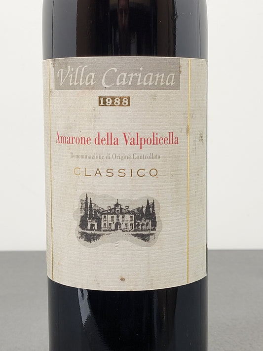 Amarone Villa Cariana 1988 Valpolicella Classico bott. 75 cl 15%